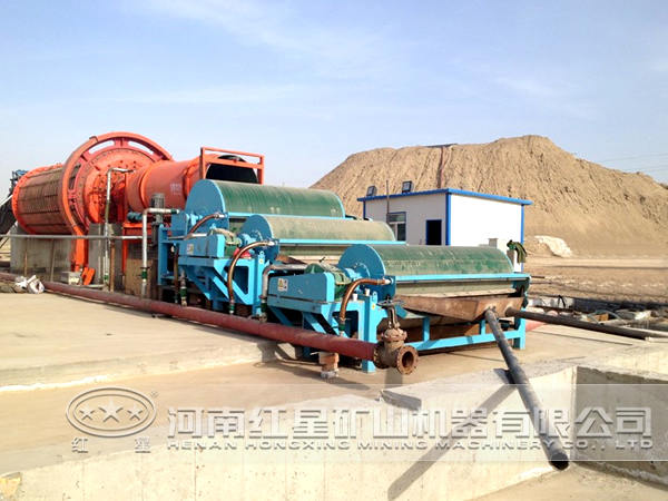 鐵礦石磁選工藝現場 鐵礦石磁選工藝現場