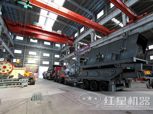 紅星機器車載移動式制砂機 紅星機器車載移動式制砂機
