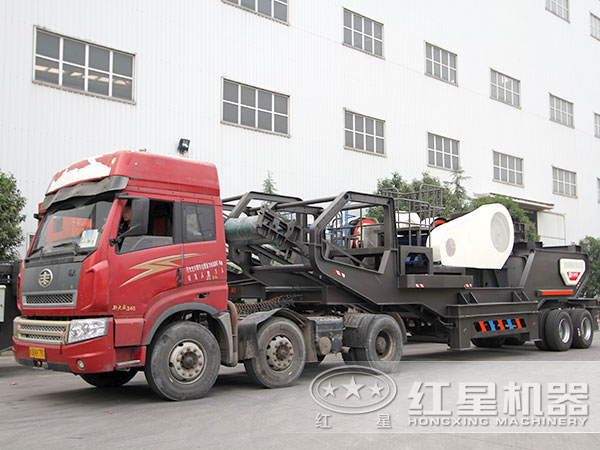 車載移動破碎制砂機發貨 車載移動破碎制砂機發貨