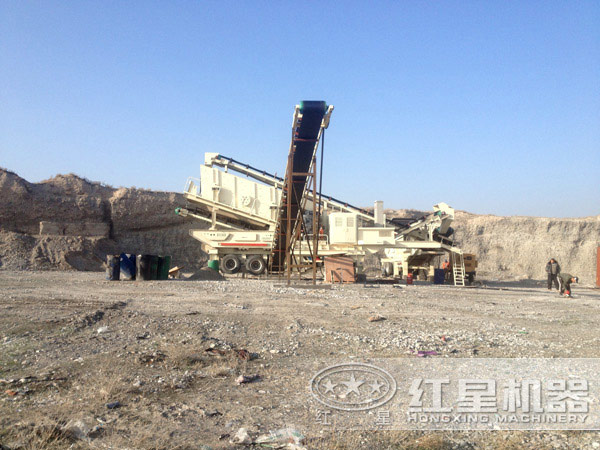 車載打沙機作業現場 車載打沙機作業現場