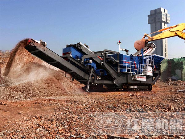 移動碎沙機作業現場 移動碎沙機作業現場