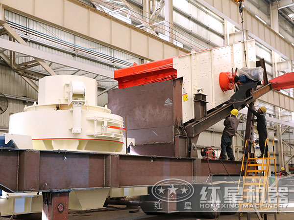 移動制沙機生產現場 移動制沙機生產現場