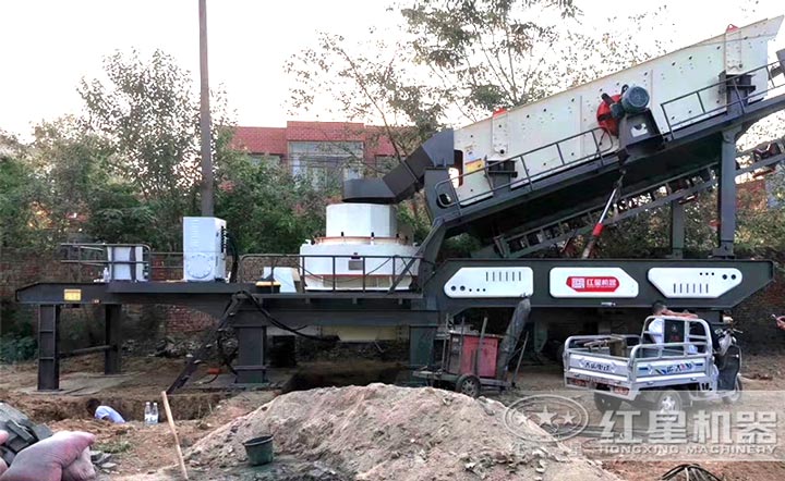 移動式新型制砂生產(chǎn)線適合場地不固定的客戶使用