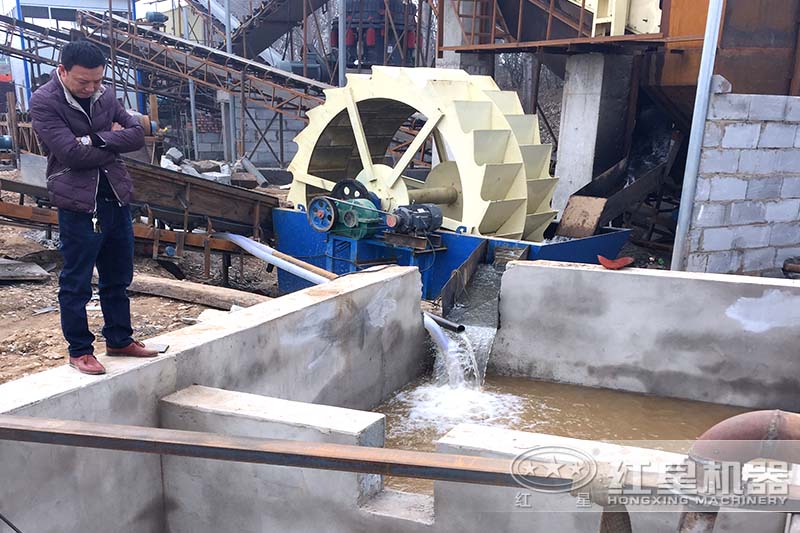 水洗砂機現場 水洗砂機現場