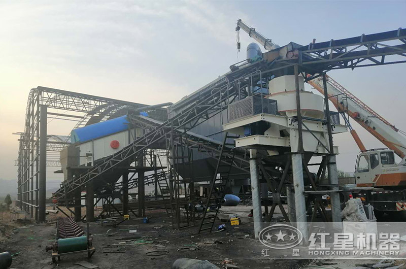 大理石制砂加工現場 大理石制砂加工現場